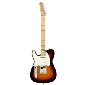 Left-handed Fender Telecaster electric guitar.