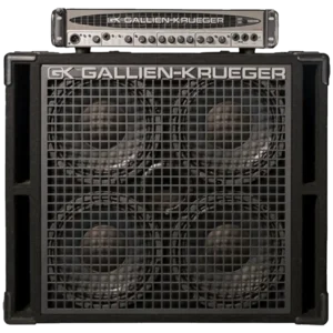 Gallien Kruger 1001RB bass amp head and 4x10 cabinet.