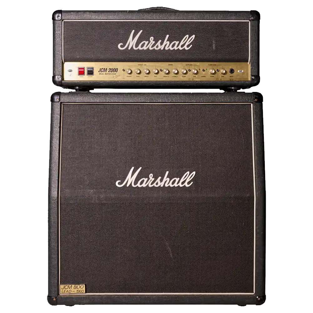 Marshall JCM Series amp heads.