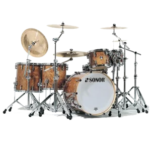 Sonor Delite drum kit in Walnut Wrap finish