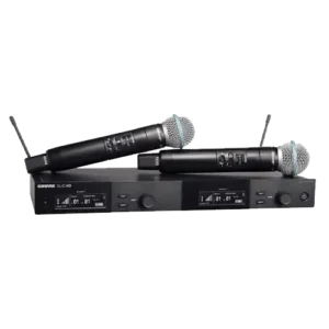 Shure radio mic systems rental from FX Rentals in London.