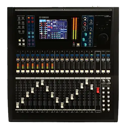 Yamaha LS9 Series digital mixing console rental from FX Rentals in London.