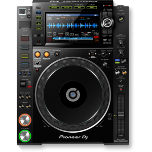 Pioneer CDJ-2000NXS2 professional DJ media player with advanced features, available for rent at FX Rentals.
